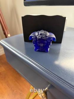 Versace paper weight cobalt