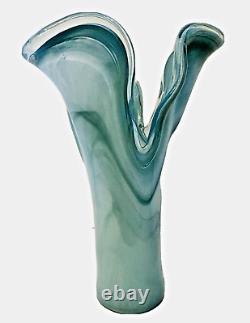 Vetro Eseguito Secondo la Tecnica Dei Maestri di Murano Italian Art Glass Vase