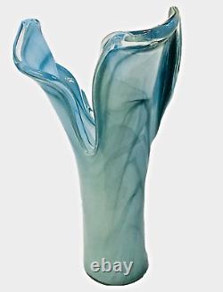 Vetro Eseguito Secondo la Tecnica Dei Maestri di Murano Italian Art Glass Vase