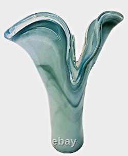 Vetro Eseguito Secondo la Tecnica Dei Maestri di Murano Italian Art Glass Vase