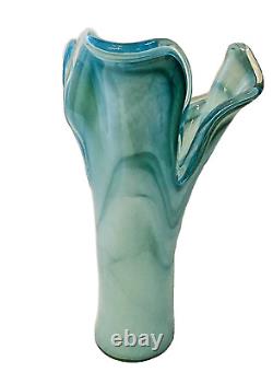 Vetro Eseguito Secondo la Tecnica Dei Maestri di Murano Italian Art Glass Vase