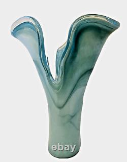 Vetro Eseguito Secondo la Tecnica Dei Maestri di Murano Italian Art Glass Vase