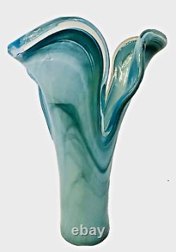 Vetro Eseguito Secondo la Tecnica Dei Maestri di Murano Italian Art Glass Vase