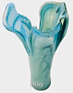 Vetro Eseguito Secondo la Tecnica Dei Maestri di Murano Italian Art Glass Vase