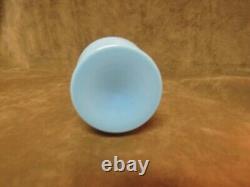 Victorian French Robin's Egg Blue Art Glass Bristol PV France Vase Mold Blown