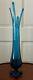 Viking 21.75 Swung Vase Bluenique Turquoise Blue 4-Toed Mid-Century Modern Epic