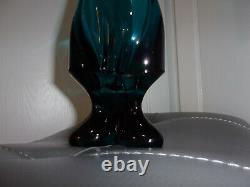 Viking GlassBluenique Swung Vase19+ Tall & FootedMid Century Modern withTag