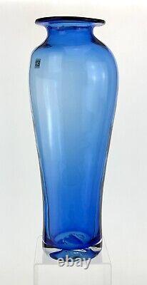 Vintage Blenko Handmade Glass 8310M Vase in Azure