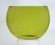 Vintage Blenko Handmade Glass 961S Cut Vase in Chartreuse Winslow Anderson Desig