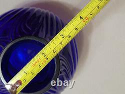 Vintage Cambridge Glass Royal Blue Cobalt Caprice 6 Vase