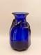 Vintage Chet Cole BMFA Cobalt Blue Hand Blown Art Glass Vase Signed 8