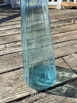 Vintage Empoli Genie Bottle With Stopper Blue Decanter Beautiful