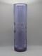 Vintage Hand Cut Neodymium Glass Vase From Italy Alexandrite Purple Blue Heavy