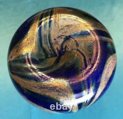 Vintage High Luster Hand Blown Glass Vase 10 1/2 Inches High