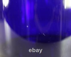 Vintage Holmegaard Gulvvase Cobalt Blue Glass Otto Brauer Mid Century Vase 20