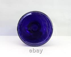 Vintage Holmegaard Gulvvase Cobalt Blue Glass Otto Brauer Mid Century Vase 20