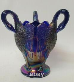 Vintage Imperial Carnival Glass 3 Headed Goose Swan Head Vase 8 1/2 Collectible