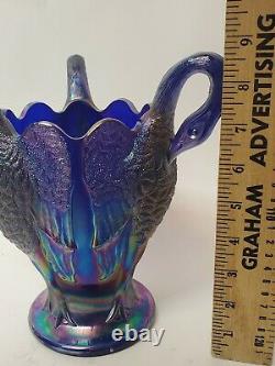 Vintage Imperial Carnival Glass 3 Headed Goose Swan Head Vase 8 1/2 Collectible