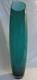 Vintage Large 27 Tall MCM Cased Glass Slanted Top Turquoise Blue Vase 27 Tall