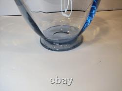 Vintage Large KOSTA Sweden 12 Tall Vase /9 Diameter Light Blue Tint Glass