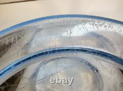 Vintage Large KOSTA Sweden 12 Tall Vase /9 Diameter Light Blue Tint Glass