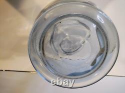 Vintage Large KOSTA Sweden 12 Tall Vase /9 Diameter Light Blue Tint Glass