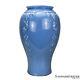 Vintage Large Victorian Blue Glass Floral Motif Vase