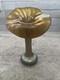 Vintage Lundberg Studios Glass JACK IN THE PULPIT Aurene Blue Iridescent Vase