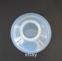 Vintage MCM Murano Pale Blue Opaline Hand Blown Art Glass Vase Italian
