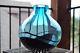 Vintage MURANO Art Glass OGGETTI Italy SEGUSO A. V. Livio Signed Blue Vase 10
