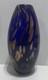 Vintage Murano Art Glass Vase Cobalt Blue With Gold Fleck Aventurine Art Glass