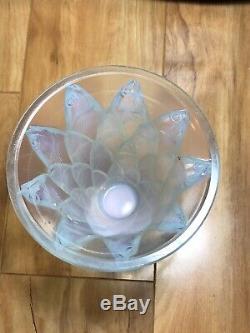 Vintage Sabino Vase France Art Deco 5 Fish'poissons' Opalescent Art Glass