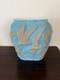 Vintage Sparrow Blue White Frosted White Retro unmarked
