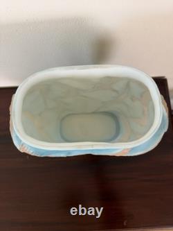 Vintage Sparrow Blue White Frosted White Retro unmarked