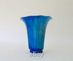 Vintage Steuben Aurene Fluted Vase