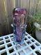 Vtg 1960 Cash Art Glass Vase By Jan Beranek For Skrdlovice. Lavender And Blues