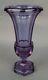 Vtg Alexandrite Germany Lead Crystal Vase Purple Blue Glass Original Tag