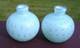 Vtg Barbini Murano Blue Gold Bullicante Glass Small Vases Pair