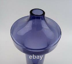 Vtg Helena Tynell Katedraali 1435 Riihimäen Lasi Oy Purple Blue 13.5 Glass Vase