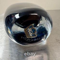 Vtg MCM Kosta Vicke Lindstrand Sommerso Blue Glass Vase 7 SIGNED 41826