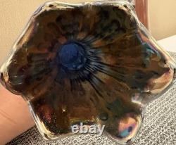 Vtg. (Rare) Carnival Glass Cobalt Blue by Fenton, Circa 1905