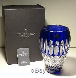 WATERFORD CRYSTAL COLLEEN 60th ANNIVERSARY 8 VASE COBALT BLUE IN ORIGINAL BOX