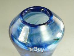 WHITEFRIARS Glass Rare CIRRUS Vase Sky Blue 9889