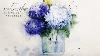 Watercolor Flowers In Vase Easy And Relaxing Flower Painting Tutorial