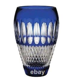 Waterford COLLEEN Cobalt Blue Crystal Vase 8 60th Anniversary New In Box