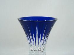 Waterford Crystal Lismore Diamond Cobalt Blue Vase Mint