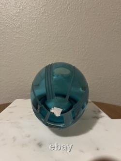 Waterford Evolution Blue Art Glass Vase 7 Stunning Ocean Design