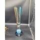Waterford Evolutions Candle Holder Blue Blown Glass Vase