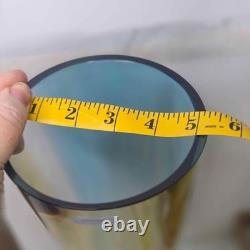 Waterford Evolutions Candle Holder Blue Blown Glass Vase