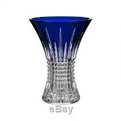 Waterford Lismore Diamond Cobalt 8in Vase